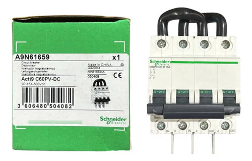 Disjuntor C60pv-dc 2p Curva B 15a 800vcc A9n61659 Schneider