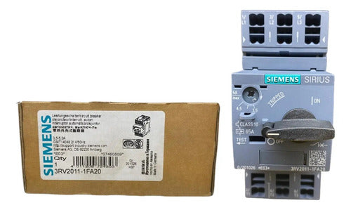 Disjuntor Motor 3rv2011-1fa20 3,5-5,0a Siemens - 50/60hz