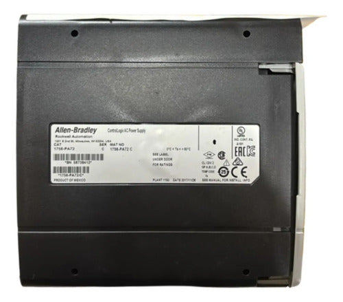 Fonte De Alimentação 1756-pa72 Allen Bradley Cinza