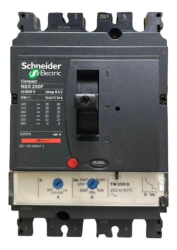 Disjuntor Compact Nsx250f Tmd 250a 3p 3d Lv431630 Schneider