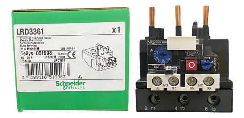 Relé De Sobrecarga Térmica 55-70a Lrd3361 Schneider -