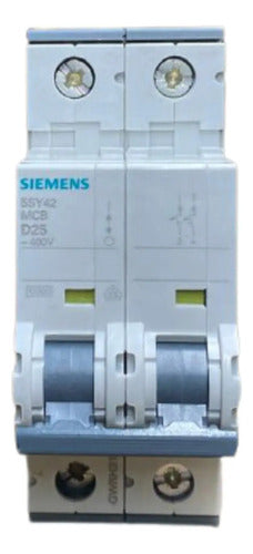 Disjuntor 5sy4225-8 400v 10ka 25a 2p Curva D Siemens