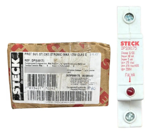Protetor De Surto Dps08175 8ka 175v Classe Ii/iii Steck