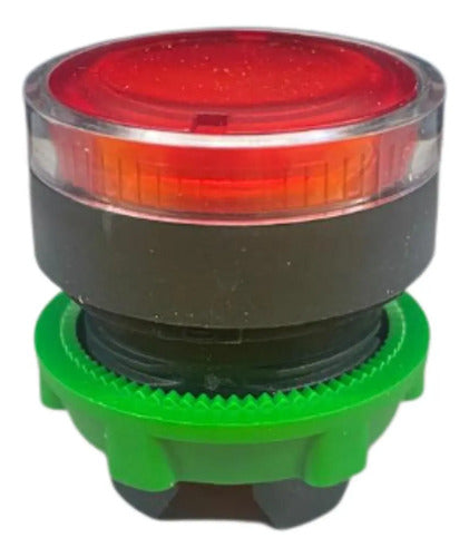 Cabeçote Para Botão Luminoso Modular 22mm Zb5aw34 Schneider Vermelho -