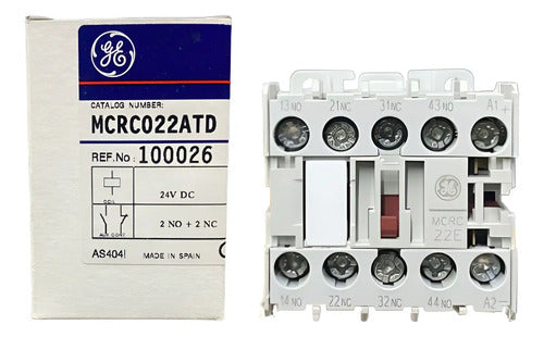 Contator Auxiliar Mcrc022atd 100026 24vcc GE