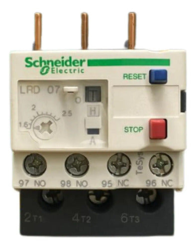 Relé De Sobrecarga Térmica 1.6-2.5a 1na+1nf Lrd07 Schneider -