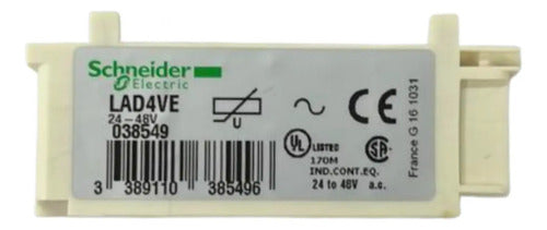 Bloco Antiparasita 24/48v Lad4ve Schneider 24/48v