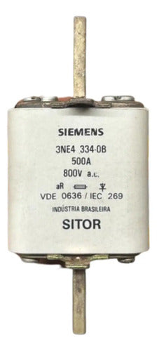 Elemento Fusível Sitor 3ne3334-0b 500a Siemens 800v