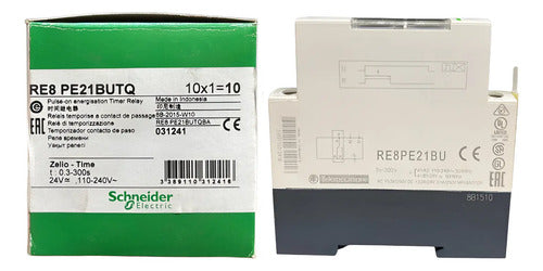 Rele Temporizador 24vca-110/240v 3-300s Re8pe21bu Schneider 110/240