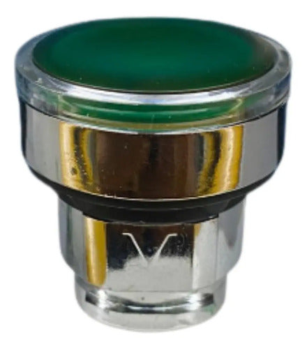 Cabeçote P Botão 22mm Metálico C Retenção Zb4bh033 Schneider Verde 0