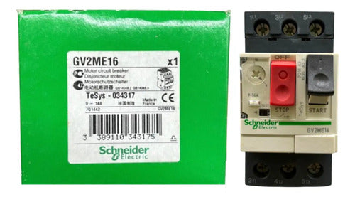 Disjuntor Motor Termomagnético 9-14a Gv2me16 Schneider 690v 50-60hz