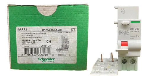 Bloco Diferencial 2p 25a 30ma Vigi C60 26581 Schneider