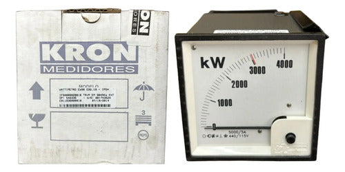 Wattimetro Ew96 Esq. 19 5000/5a 440/115v Trmv 3045kw Kron 440/115v