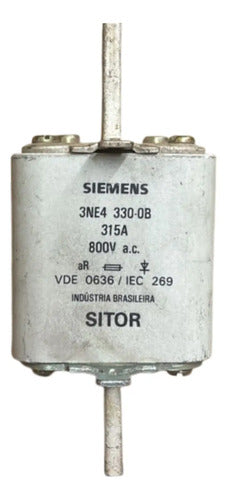 Elemento Fusível Sitor 3ne4330-0b 315a Siemens 800v