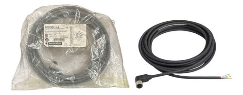 Cabo Pur Com Conector Cotovelo M12 Xzcp53p11l5 Schneider