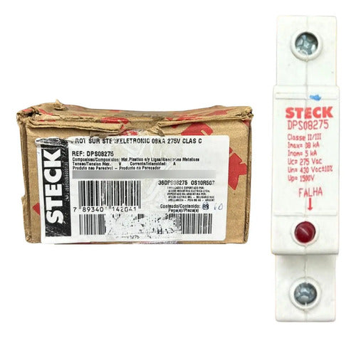 Kit Com 2 Peças: Protetor De Surto Dps08275 8ka 275v Steck