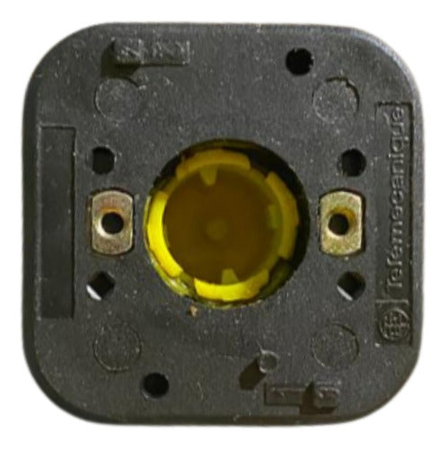 Botão 30mm Zb3bl5 Amarelo Telemecanique Amarelo -
