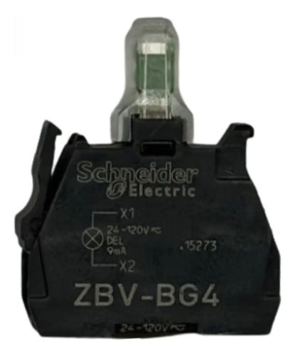 Bloco Luminoso Led Vermelho 24-120vca/cc Zbvbg4 Schneider Vermelho