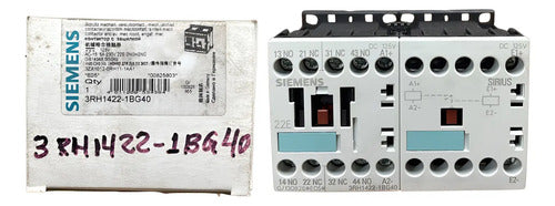 Contator Auxiliar 3rh1422-1bg40 2na+2nf 125v Siemens 127v