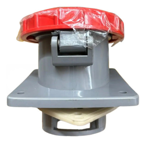 Tomada De Embutir 2p+t 63a 440v 9h Vermelho S3549 Steck Vermelho