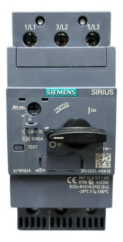 Disjuntor Motor 3rv2031-4ra10 70-80a Siemens - 50/60hz