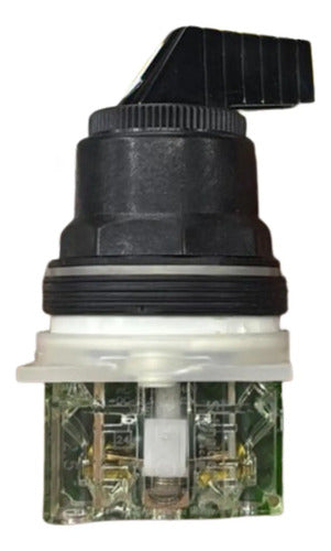 Comutador 30mm 2 Posições 1na 9001ks34fbh5 Schneider Metálico/ Verde 1na