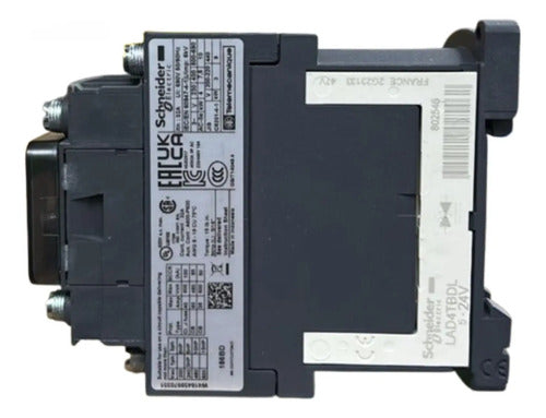 Contator Tripolar 18a 24vcc Ac-3 1na+1nf Lc1d186bd Schneider 24vcc