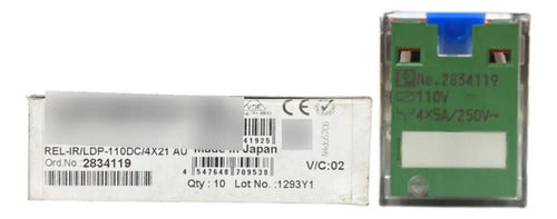 Kit Com 3: Rele Rel-ir/ldp-110dc/4x21au 2834119 Phoenix
