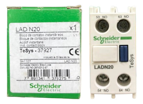 Kit Com 2: Bloco De Contato Auxiliar 2na Ladn20 Schneider