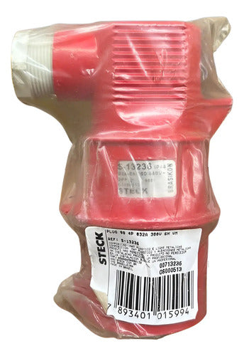 Plug 90 3p+t 32a 380v 6h Vermelho S-13236 Steck 380v