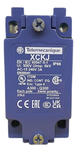 Corpo De Chave Fim De Curso Zckj2 Telemecanique Azul -