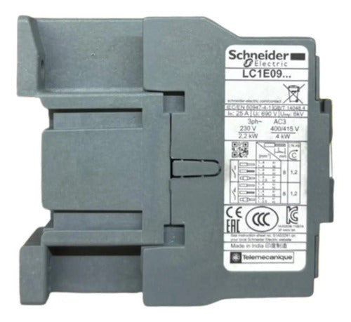 Contator 3p Tesys E 9a 1na 440vca 60hz Lc1e0910r6 Schneider 440v