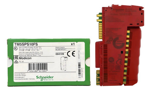 Modulo Alimentacao E/s Safety 24vdc Tm5sps10fs Schneider 24vdc