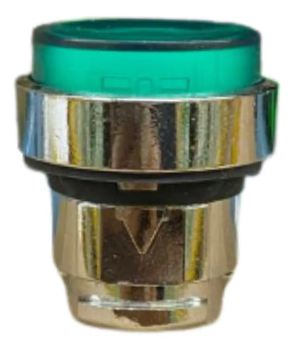 Kit Com 15 Unidades: Cabeçote 22mm Vd Zb4bw133 Telemecanique Verde -