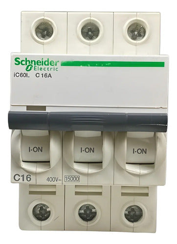 Disjuntor Acti9 Ic60l 3p Curva C 16a 440v A9f94316 Schneider