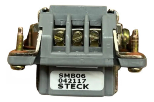 Kit C/ 2 Pçs: Miolo Femea Multipolar 6p 16a 600v Smb06 Steck Cinza
