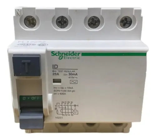 Interruptor Diferencial Dr 4p 25a 30ma 16251 Schneider