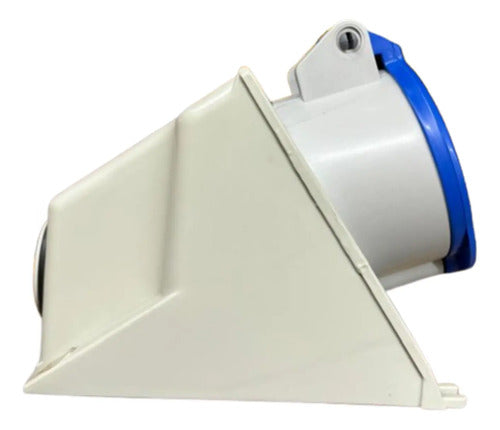 Kit Com 2: Tomada N3206 32a 2p+t 200/250v 6h Azul Steck Azul