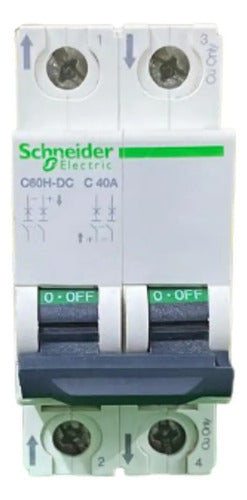 Disjuntor Acti9 C60h-dc 2p 40a Curva C A9n61537 Schneider