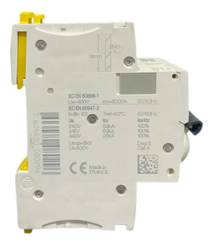 Disjuntor Acti9 Ic60n 3p Curva C 4a 440v A9f74304 Schneider