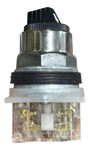 Comutador 30mm 2 Posições Fixas Na+nf 9001ks11bh13 Schneider Prata 220v