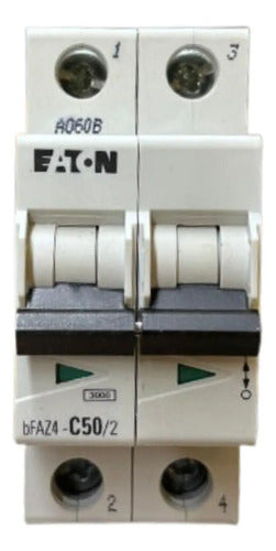 Kit Com 2 Peças: Disjuntor Bipolar Bfaz4-c50/2 50a Eaton