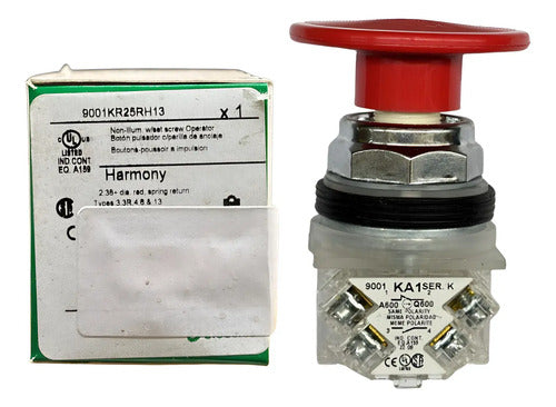 Botão 30mm Metálico 1naf 9001kr25rh13 Vermelho Schneider Vermelho -