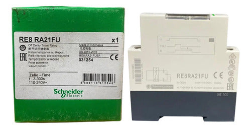 Rele Temporizador Rep. 3-300s/110-240v Re8ra21fu Schneider 220v