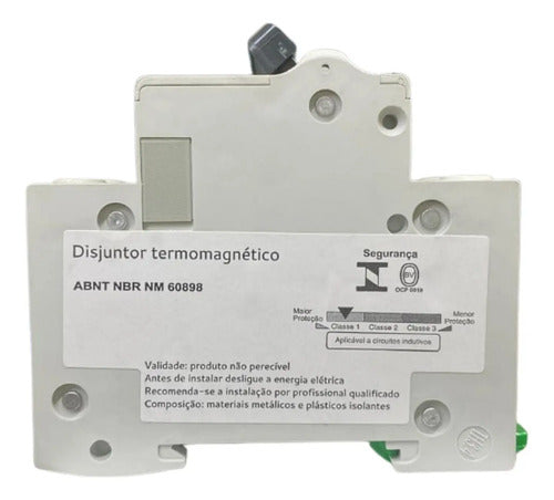 Disjuntor Easy9 2p 6a 6ka 400v Curva C Ez9f56206 Schneider