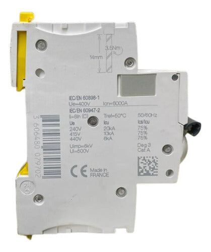 Disjuntor Acti9 Ic60n 3p 50a Curva C A9f74350 Schneider