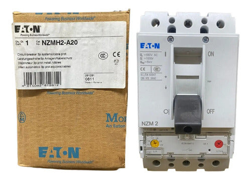 Disjuntor Tripolar Nzmh2-a20 20a Eaton