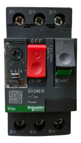 Disjuntor Motor Termomagnético Gv2me10 4-6.3a Schneider 690v 50-60hz