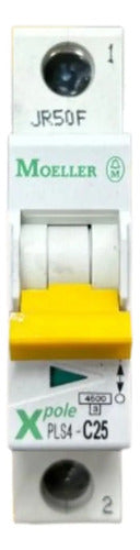 Kit Com 10 Peças: Disjuntor Unipolar Pls4-c25-mw 25a Moeller