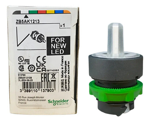 Cabeçote Para Chave Seletora Lum Ø22mm Zb5ak1213 Schneider Branco -